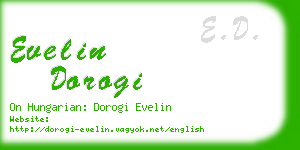 evelin dorogi business card